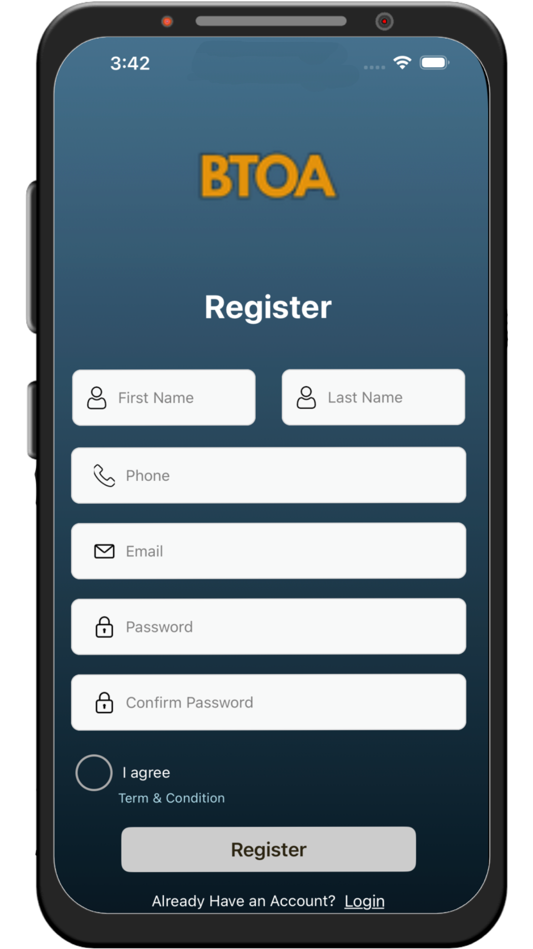 Register Account